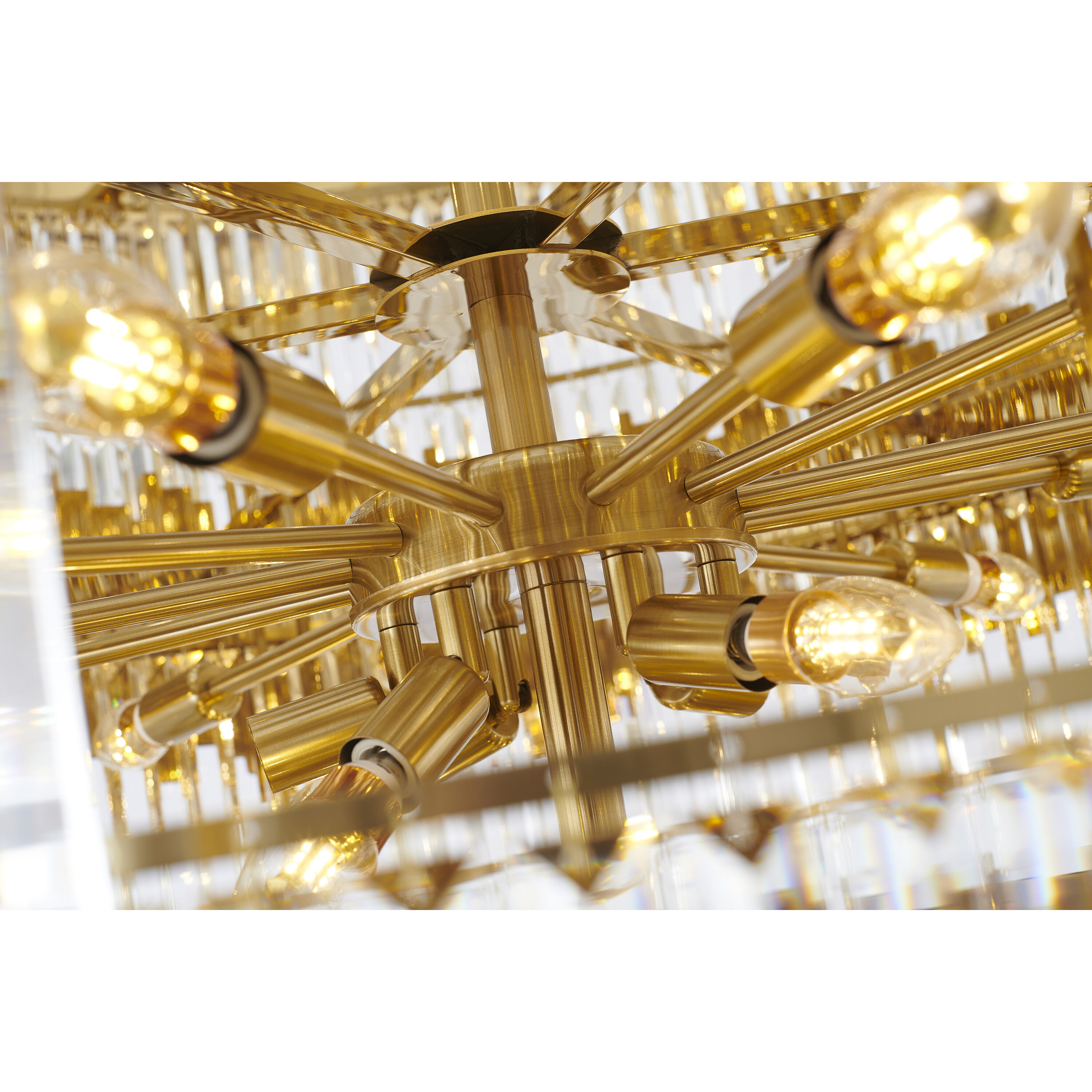 Canada 60 Light 43.4 inch Shiny Gold Chandelier Ceiling Light